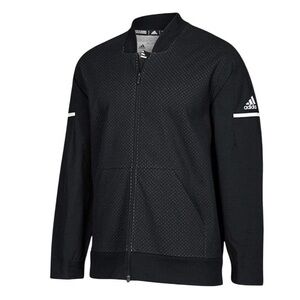 Adidas Men’s M Team Squad Bomber Jacket Climalite Sport Limited Edition Black